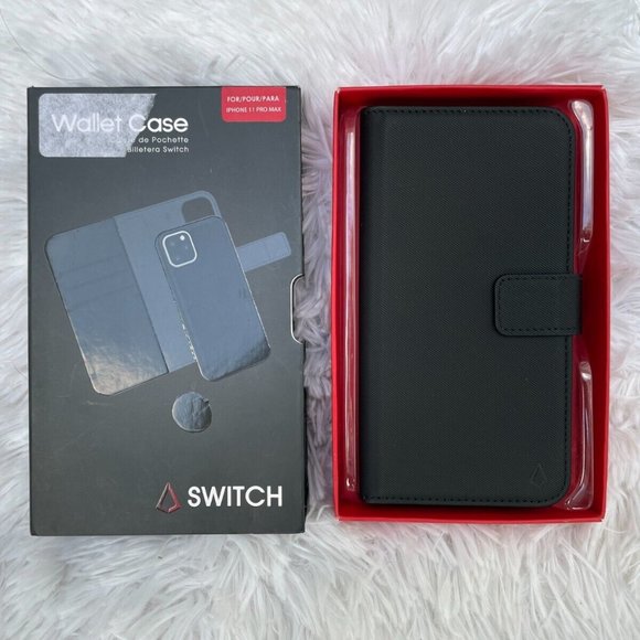 Other - Switch iPhone 11 Pro Max Case Wallet Case Black Book Case LBT Car Vent Holder
